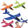SEO-FANALLY 4 Pezzi Aereo Polistirolo Per Bambini, Aeroplano Giocattolo Bambini,Aerei Polistirolo da Lanciare,Giochi da Giardino per Bambini Esterno All'aperto Interattivi Gioco Bimbi 3 4 5 6 7 8 9 10 Anni