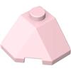 XYEIUGO 13548 Mattone Cuneo Mattone Inclinato a Tre Lati 2x2 50 Pezzi GDS-802 compatibile con Lego Mattoncini da Costruzione Colore Rose clair