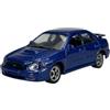Generisch Welly modello auto compatibile con Subaru Impreza WRX STi blu dal 2002 ca 1/60-1/64 1:60 nuovo modello auto 7 cm