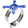 GPM Alluminio 7075-T6 Lega+Acciaio inossidabile 304 40X40mm RC Ventola di raffreddamento Supporto regolabile per motore serie 28-42 - Blu