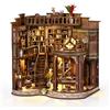 Cuteefun Casa delle Bambole Miniatura Biblioteca con LED Calde, Kit Fai da Te Legno per Amanti Libri e Adulti, Regalo Compleanno Natale, Arredamento Casa (Biblioteca Sogni-Dreamy Book Hall)