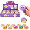 FRGITYGIFT Dumpling Squishy XXL, 12 pezzi Mystery Glitter Dumpling Squishy originali, con scatola di plastica per cottura a vapore, simpatiche e carine, palline antistress riempite, a forma lenta (#B)