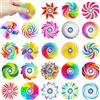 MLPKOI 24 Pezzi Fidget Spinners, Giocattoli Sensoriali Arcobaleno, Giocattolo Sensoriale a Mano Fidget, Ideali per Feste, Regali di Compleanno, Alleviare lo Stress da Ansia