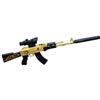 E-THOL AKM Lanciatore di bossoli Pistola giocattolo Soft-Head per bambini | Modellismo smontabile | Include 5 munizioni Soft-Head | Revolver giocattolo sicuro con design realistico (oro)
