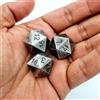 CRAFTOMATIK Dado Damasco DND D20 | Fatto a mano | Dado Casino Dice in acciaio damascato | 25 mm 20 lati | Dadi decorativi in acciaio