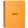 RHODIA 19341C - Quaderno a spirale (rilegatura integrale) Meeting Book Black o Orange - A5+ 16 x 21 cm - Prestampato Date/Appunti/attività - 160 pag. staccabili - Carta Clairefontaine Bianca 90g/m²