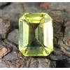 6.90 Ct Zaffiro Giallo Naturale Taglio Smeraldo T28745 Pietra