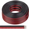cersaty ADNEWX® Cavi Elettrici LED 20m 22 AWG Cavo Rosso Nero 2 Pin 12 V Comuni Cavo Elettrico filo di rame stagnato a più fili per Luci/Strisce LED e Cablaggio Elettronico