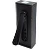 Brackle Maniglia Tentazione A Scomparsa Per Porte e Finestre 4 Scatti (Nera)