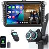 OTTOCAST Cabin Care 2026, Adattatore Wireless CarPlay 2-in-1 con Telecamera Bebè 1080P, Visione Notturna IR, Vista 150° per Sedile Posteriore, Plug&Play per Auto con CarPlay Cablato dal 2016
