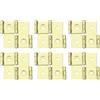 sourcing map Cerniere a doppio effetto, paravento pieghevole, 6 cerniere a doppia battente da 5,4 cm, stile retrò, rotazione di 270 gradi, colore oro