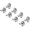 Ruimou 8 ruote doppie per porta della doccia, diametro di 23 mm,per pulegge per cuscinetti del bagno, guide superiori/inferiori (4 ruote superiori + 4 ruote inferiori -23 mm-8 pezzi)