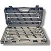 Terryshop74® Serie Chiavi a T Doppio Snodo Lunghe - Misure 8, 10, 12, 13, 14, 17, 19 mm - Chiavi Snodate Professionali in Acciaio con Valigetta in Plastica