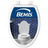 Bemis, 7300SLEC, sedile WC a chiusura lenta, cerniere facili da pulire, sedile in plastica resistente, allungato, bianco