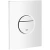 GROHE Nova Cosmopolitan Piastra di Azionamento WC per cassette di scarico a scomparsa, facile da installare, Doppio Scarico, Bianco 38765SH0