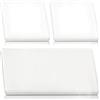 DIYCUT 3 Pezzi Coperchio Scatola Derivazione 8,6 X 8,6 cm, Bianco | Copertura Impermeabile per Interruttori, Copri Presa Elettrica ABS Plastica, Montaggio Senza Forare, per Aperture Murali