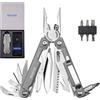 ROCKTOL EDC - Pinze multiutensili, lama VG10, attrezzo multiuso 27 in 1 con manico placcato in titanio, cacciavite di precisione, ottimo gancio per caccia, escursionismo, campeggio, (Gen-R)