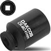 DAKCOS 1/2 Chiave Bussola 41mm a 12 Punte, Nero,1 Pezzi,Cr-Mo