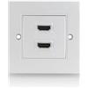 deleyCON HDMI Lattina Presa 2x Porta HDMI Rossore HDMI ad Alta Velocità con Ethernet 3D FULL HD HDTV 4K 2160p
