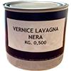 Kromax Vernice lavagna nera - Vernice all'acqua idonea per essere applicata su tutte le superfici e usata come lavagna con l'ausilio di gessetti e cancellino non compresi nella confezione. 500ml. Resa 6/7mq