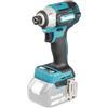 Makita Avvitatore a percussione a batteria DTD201Z, 18 V (senza batteria, senza caricatore)