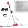 Efficieran Staggia Vibrante per Calcestruzzo Fresco a Batteria, Strumento Elettrico 1.5m 1.8m 2m con Display LED, Motore Brushless Regolabile per Marciapiedi e Lavori Edili(1.5M)