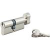 Thirard Cilindro europeo per serratura a pomolo SA 40Bx30mm, anti estrazione, nichel, 3 chiavi - THIRARD