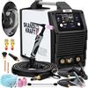 SKANDI KRAFT iTECH TIG 220 AC/DC Saldatrice Inverter TIG HF AC/DC e MMA 200A 230V con TIG AUTO, Pulse AC/DC, 6 Forme d'Onda AC, Display LCD 3,5, Torcia SR26 Flex con Comando, per Alluminio e Acciaio