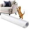 Foydream Protezione Divano Graffi Gatto,Pellicola Antigraffio Gatto, 500 CM x 40 CM Antigraffio Divano Autoadesive Trasparente per Divani Sedie Letti e Vari Mobili Pareti