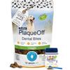 ProDen PlaqueOff Cura Dentale per Cani - Set con Polvere Dentale 60g e Dental Bites 150g per Cani di Taglia Grande | Aiuta a Ridurre Placca, Tartaro e Alito Cattivo | Clinicamente Testato