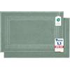 Komfortec - Set di 2 Tappetini da Bagno, Tappetini in Spugna per Doccia, Lavabili, Assorbenti e a Rapida Asciugatura - 600 g/m², 100% Cotone, 50x70 cm, Verde Chiaro