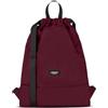 LARKSON Zaino Donna Uomo Rosso - No 7 - Sacca da Palestra - Borsa Sportiva Piccola Versatile con Tasca Interna - Materiale Riciclato