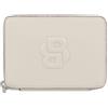 BOSS portafoglio Anett New SM Ziparound Wallet Open White avorio