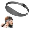 ChAusa Guida per Taglio Capelli in Silicone, Modello Regolabile per Taglio di Capelli Domestici Fai-da-te (Grigio)