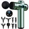AQXONG Mini pistola per Massaggio Muscolare, 99 Velocità, Pistola da Massaggio Ultra Silenziosa 35DB, 8 Testine Massaggianti, Display LCD, Massaggiatore Portatile per Alleviare i Dolori Muscolari