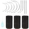 XCZYN ago e filo set di strumenti professionali di estensione dei capelli 10pcs ago curvo con 3pcs fili nero per fare parrucca fai da te cucito a mano tessitura dei capelli