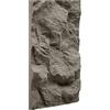IZODEKOR Pannelli PU a parete effetto pietra 60x120 cm | 5 cm di spessore | Pannelli a parete 3D neri | Rivestimento a parete effetto pietra per interni | Pannelli PU in pietra naturale | GRIGIO SCURO