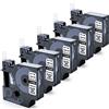 MarkField 5x Compatibile con Dymo Rhino 18488 12mm Nylon Nastro Etichette