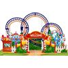MOKIO® Biglietto di Auguri Pop-Up - Parco divertimenti - Biglietto 3D | come buono regalo per parco divertimenti, luna park o gita, biglietto di compleanno con montagne russe e ruota panoramica