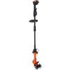 PINYELIN Zappa elettrica (550 W, 235 giri/min, capacità batteria da 5 x 1500 mAh, larghezza di lavorazione e profondità di 10 cm, dispositivo portatile/con manico, coltello robusto