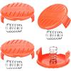 Windfromort Cappucci a Rocchetto,4 Pezzi Spool Caps Trimmer Spool cap,Accessori per Decespugliatore,Cappucci per Rocchetti in ABS per Black-Decker, Rasaerba Rc-100-P, Bobina per Decespugliatore AFS