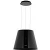 Silverline 4386 PURE PLUS Cappa a Isola sospesa con cavi diametro 50 cm Nero opaca Teconologia Drop Control Anticondensa - 4386.5.733.05