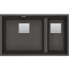 Franke Mythos Kubus 2 KNG 120 - 125.0714.199 Lavello da Incasso Fragranite 2 Vasche Sottotop 76 x 46 cm finitura Grigio ardesia