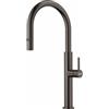 Franke Pescara J Doccia - 115.0741.696 Miscelatore Cucina da Incasso Monocomando con doccia estraibile doppio getto con effetto spray e canna girevole finitura Antracite