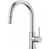 Franke Smart Glenda J Doccia - 115.0747.474 Miscelatore Cucina da Incasso Monocomando con doccia estraibile e canna girevole Inox Satinato