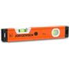 JORGENSEN Livella magnetica Torpedo da 30,5 cm con fiale a bolle da 90°/180°, livella a bolla luminosa, tappi terminali in gomma antiurto, scala metrica e imperiale, telaio in alluminio, per