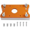 PureBowlic Base per fresatrice per legno professionale con scanalatura e smussatura, con struttura in lega di alluminio e bachelite (A)