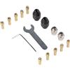 WheatThrive Mandrino per trapano senza chiave, adattatore a cambio rapido, set di pinze per utensili rotanti, per Dremel, kit di 16 punte con gambo in metallo