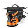 SEVEQIS Levigatrice orbitale casuale da 350 W 6 velocità 13000 OPM Levigatrice palmare da 5 con 2 dischi abrasivi a strappo di livello A e connettore for vuoto