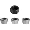 WheatThrive Mandrino per pinza, pinza router, set di dadi M17, 4 pezzi, adattatore per boccola in carburo per macchina di taglio per incisione, 8/9,5/10 mm